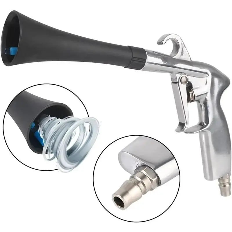Tornado Cleaning Gun with Brush, Multifunctional Cleaning Gun, Dust Blowing Gun, Powerful Blowing Gun,High-Pressure Car Detailing Dry Washing Gun, Quickly Remove Dust/Dirt,Deep-Cleaning Hard-To-Reach Areas,#Summervibes