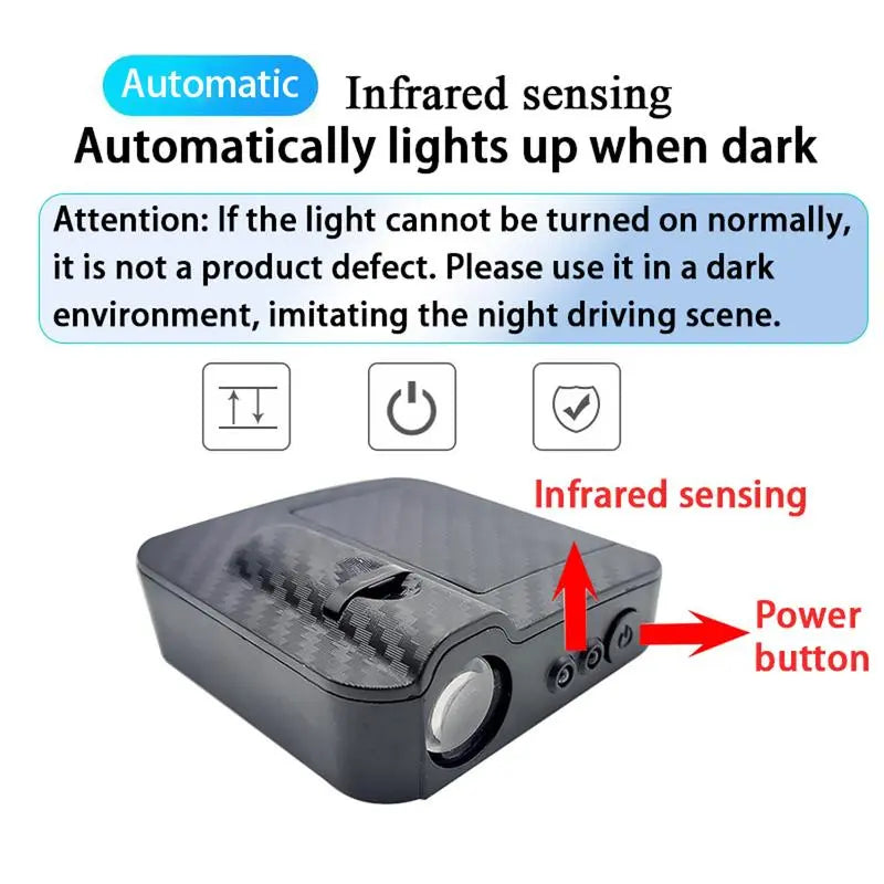 2Pcs LED Car Door Welcome Light HD Projector Lamp for Toyota Honda Chevrolet GMC Jeep and More Car Accessories