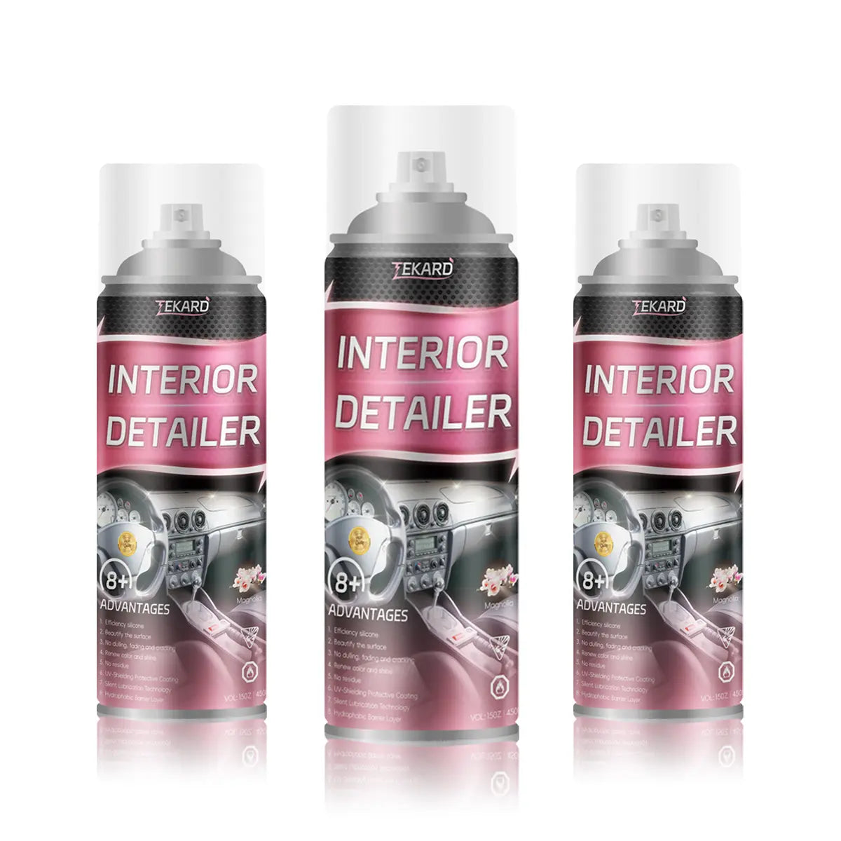 TEKARD Detailer - Ultimate Protection for Vinyl, Rubber, and Plastic Surfaces Car Interior Detailer and Protectant, Waterless Spray Wax:Plastic, Rubber, Leather Cleaner for Car Lnteriors&Exteriors、Quick Detailer、Automotive Care、Durable Protection Glossy