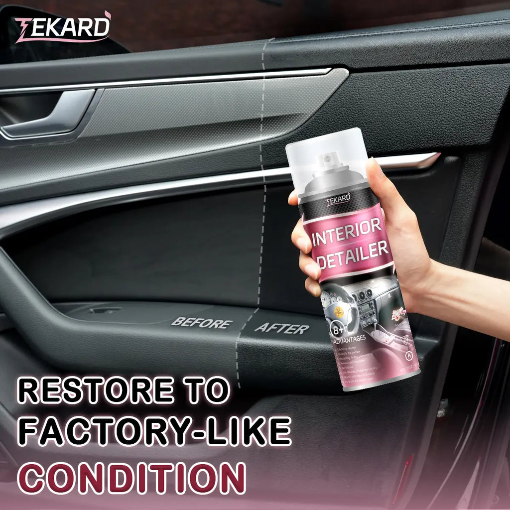 TEKARD Detailer - Ultimate Protection for Vinyl, Rubber, and Plastic Surfaces Car Interior Detailer and Protectant, Waterless Spray Wax:Plastic, Rubber, Leather Cleaner for Car Lnteriors&Exteriors、Quick Detailer、Automotive Care、Durable Protection Glossy