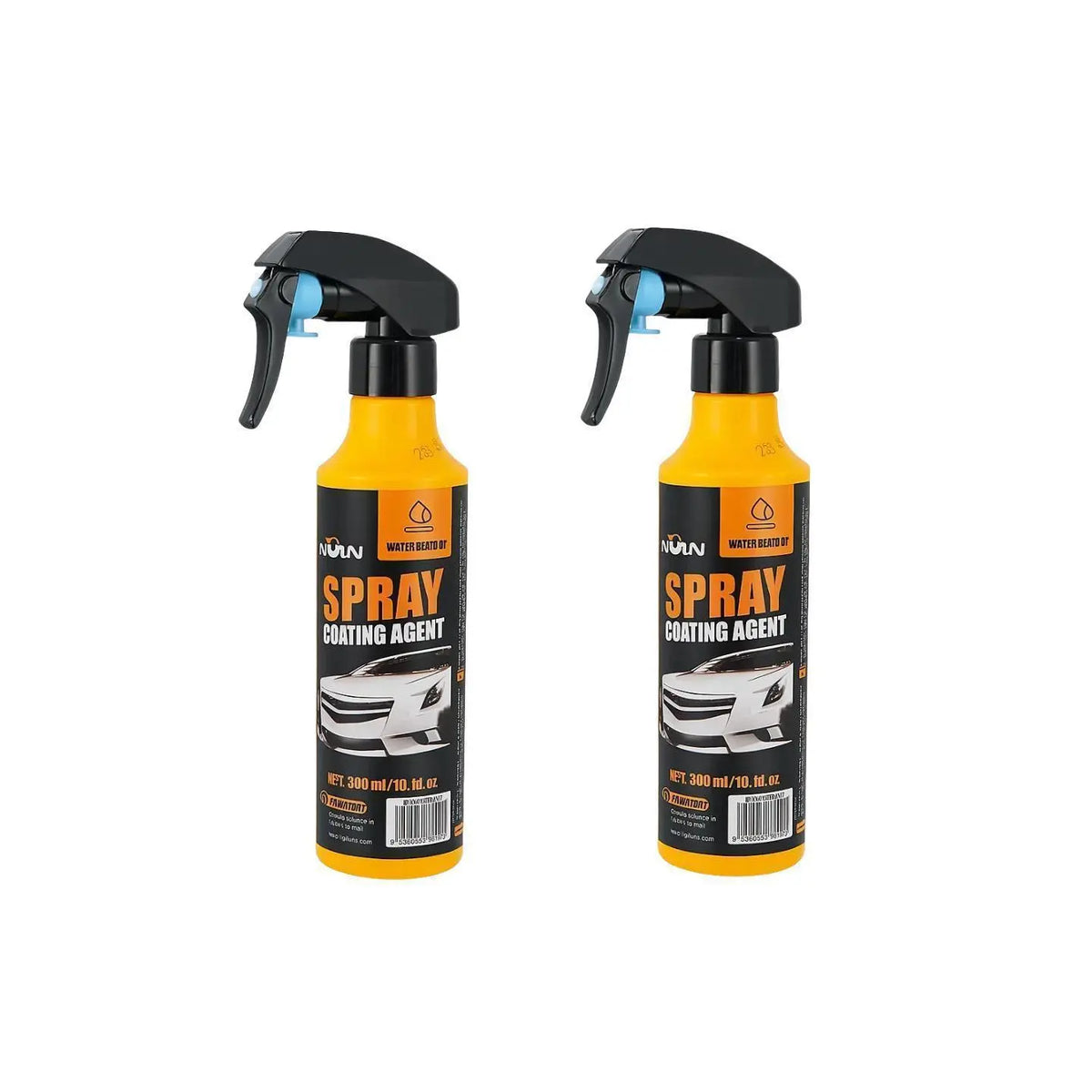 NUAN Car Paint Coating - Ceramic Coating Spray for Cars, 3-In-1 Waterless Wash & Wax, Hydrophobic Paint Protection, High Gloss Shine, Sio2 Ceramic Spray, Wax Polish Spray, Ph Neutral Car Wash, Headlight Coating, Ceramic Coating Kit, Water Beading Spray