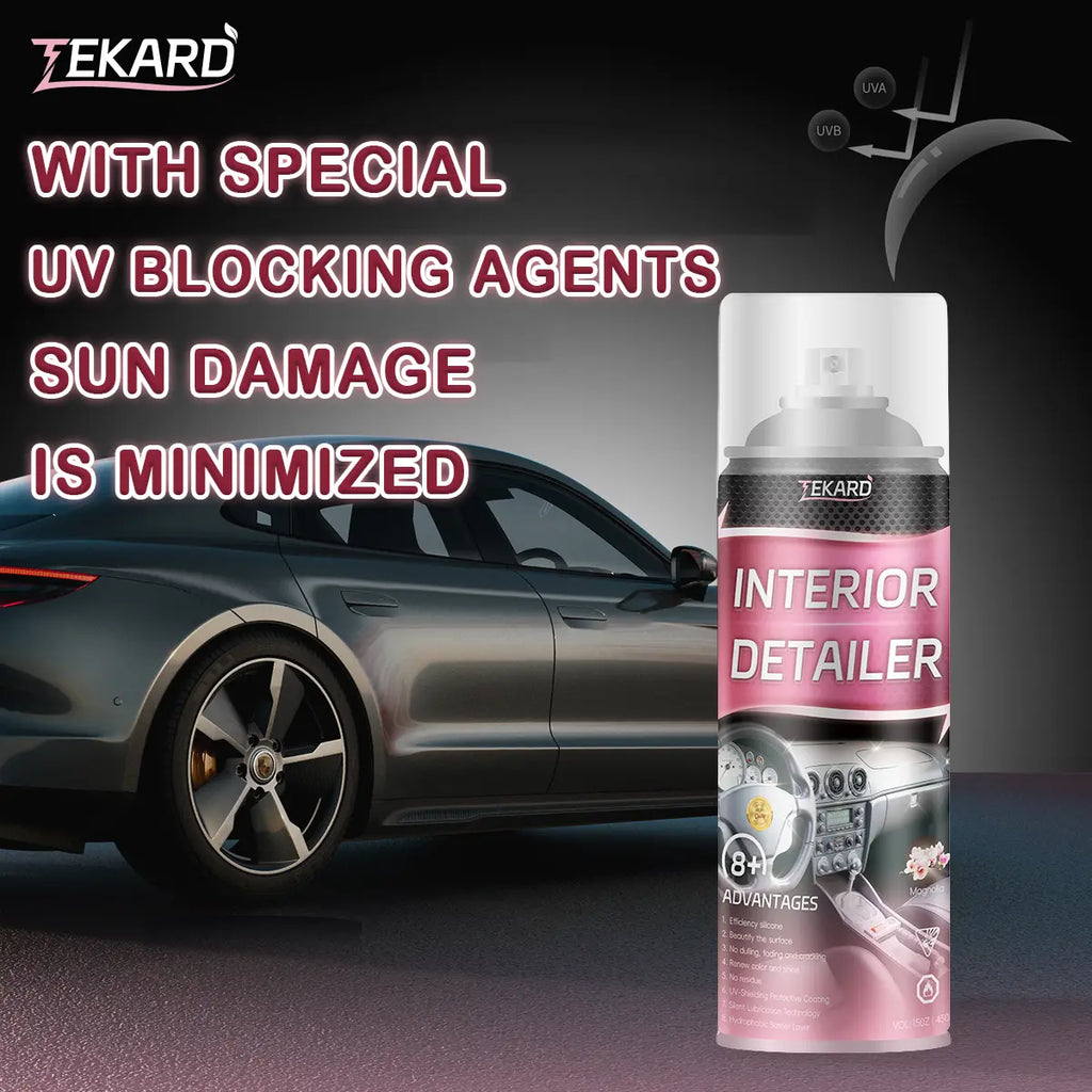 TEKARD Detailer - Ultimate Protection for Vinyl, Rubber, and Plastic Surfaces Car Interior Detailer and Protectant, Waterless Spray Wax:Plastic, Rubber, Leather Cleaner for Car Lnteriors&Exteriors、Quick Detailer、Automotive Care、Durable Protection Glossy