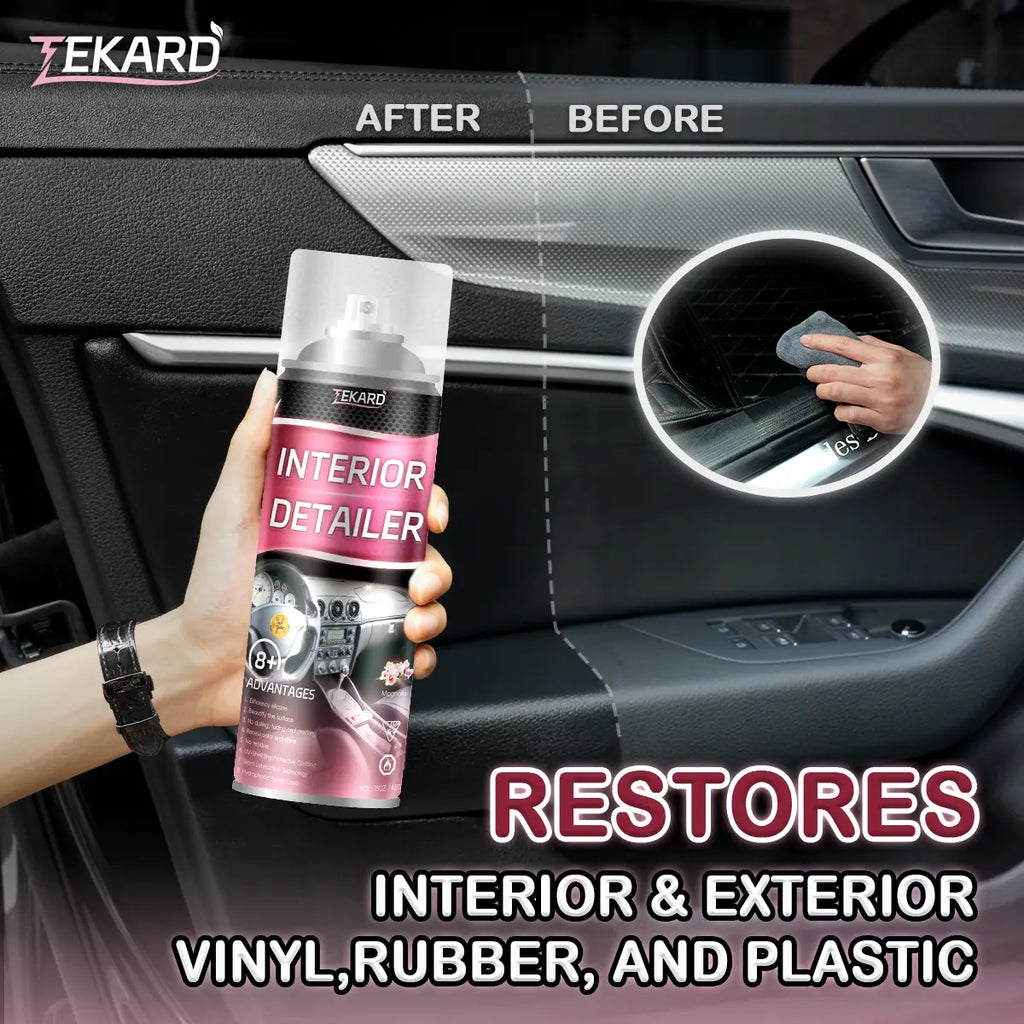 TEKARD Detailer - Ultimate Protection for Vinyl, Rubber, and Plastic Surfaces Car Interior Detailer and Protectant, Waterless Spray Wax:Plastic, Rubber, Leather Cleaner for Car Lnteriors&Exteriors、Quick Detailer、Automotive Care、Durable Protection Glossy